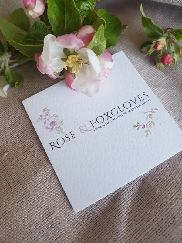 Antiqued rosa tumbled linen by Rose and Foxgloves