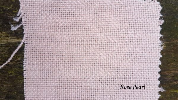 Rose Pearl Pink Upholstery Linen Rose and Foxgloves