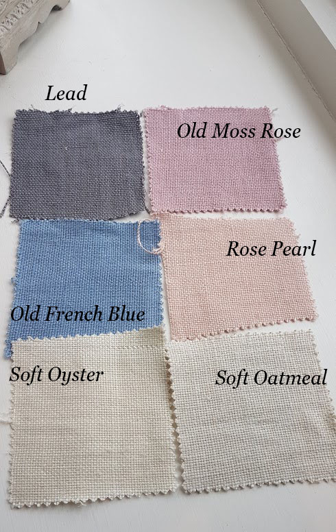 Upholstery 100% Linen Fabrics By Rose and Foxgloves