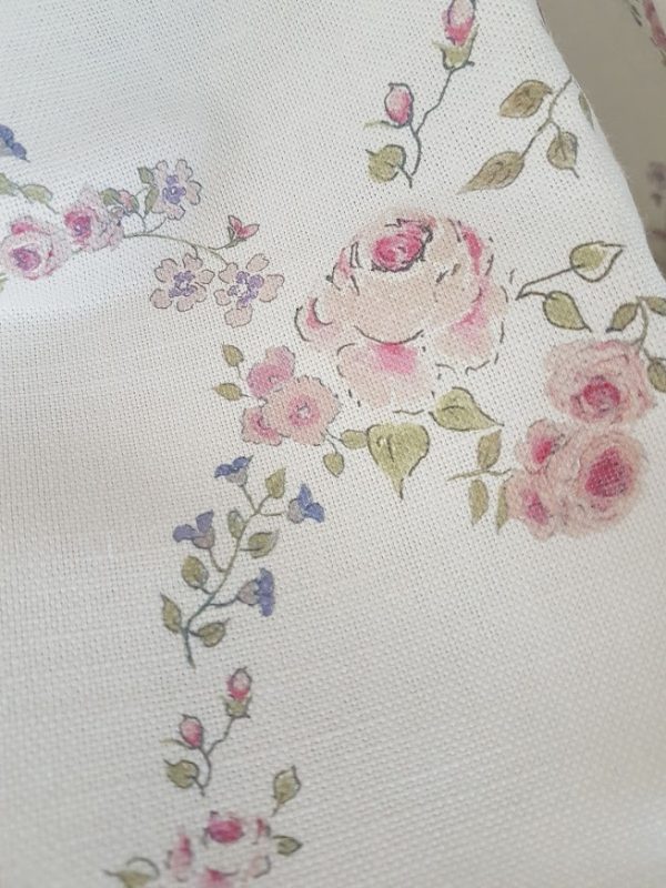 Abby Rose Trellis Cottage Garden Floral Linen