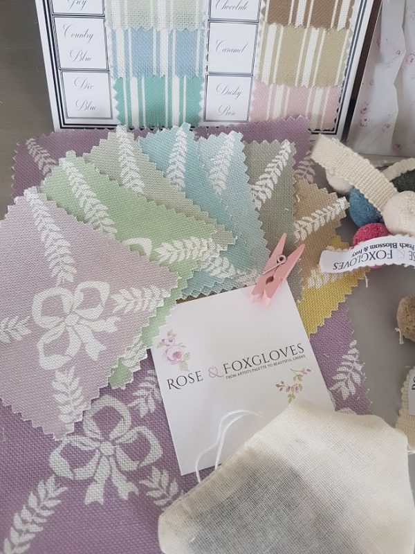 Trade box Faded Floral Linens by Rose and Foxgloves