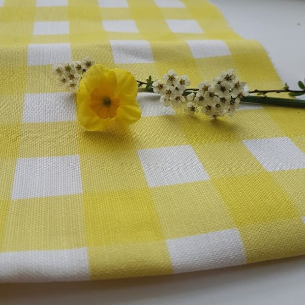 Lemon Zest and Ivory Gingham