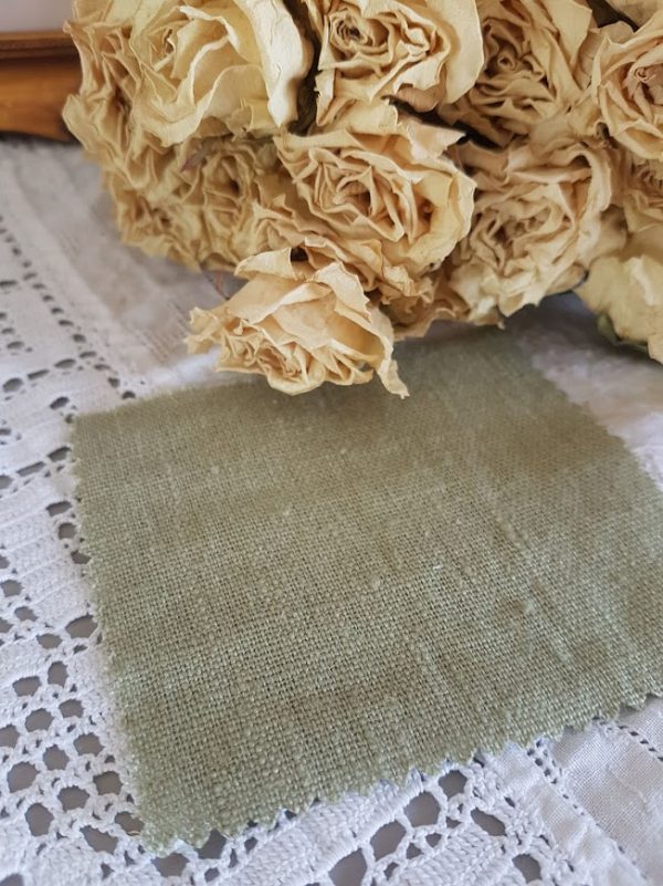 Soft Sage Tumbled and Washed 100% Linen