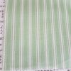 Spring Green and Ivory Ticking Stripe Linen Fabric
