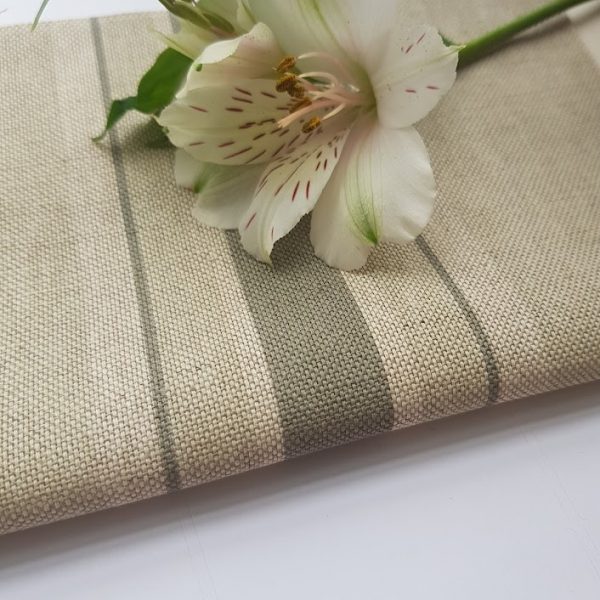 Ink and Stone On natural linen grainsack stripes by Rose and Foxgloves