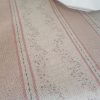 dorrit pink stripes natural linen fabric by rose and foxgloves