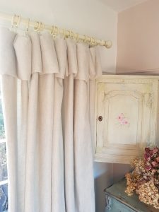 Soft Washed Oatmeal linen by Rose and Foxgloves-main