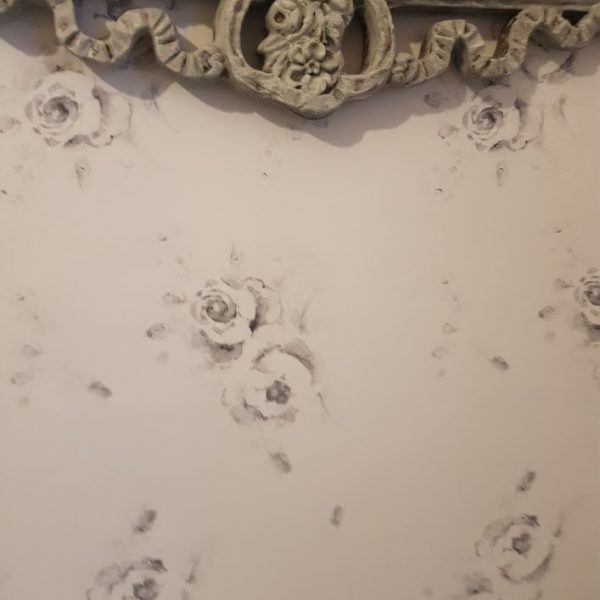 Emile faded grey roses wallpaper by rose and foxgloves