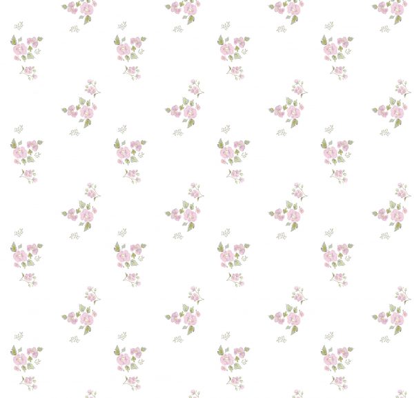 Petite Fleurs in Pink Wallpaper