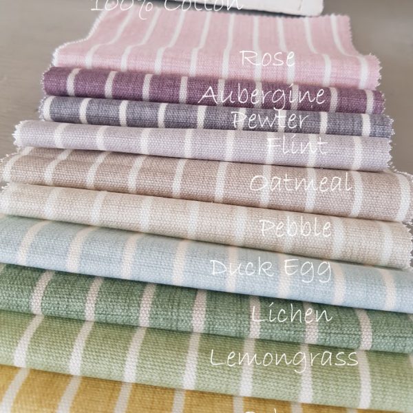 100% Cotton Handdrawn Vintage Stripe Fabric