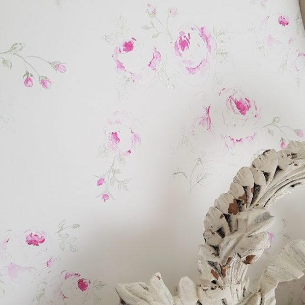 Mill on the Floss wallpaper vintage faded roses wallpaper by rose and foxgloves
