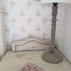 Petite Fleurs French pink floral on ivory faded floral wallpaper by rose and foxgloves main