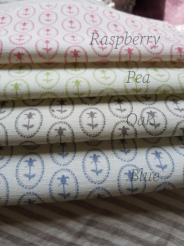 Bella Floral Linen in four colours by rose and foxgloves