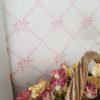 Antoinette French Antique inspired wallpaper in pink by Rose and Foxgloves