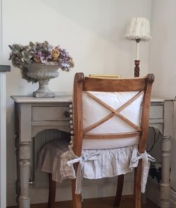 at home with rose and foxgloves