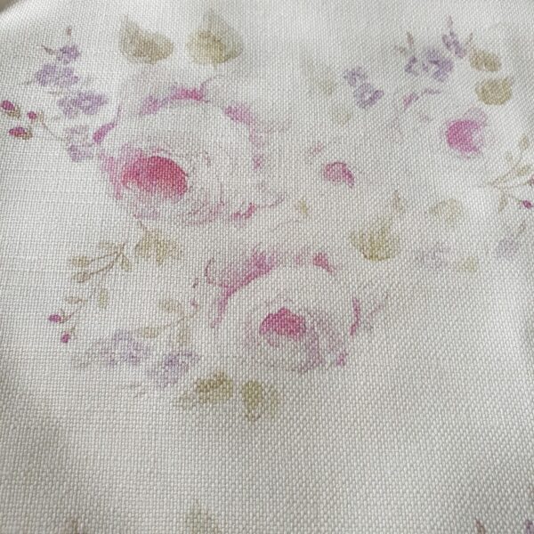 Dower House Faded Roses Linen Fabric