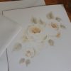 Teatime Roses in Lemon Original Signed Watercolour Card