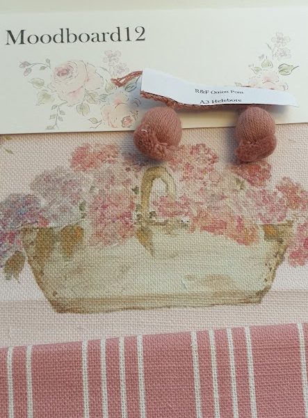 Moodboard 12 French Trug of Hydrangeas- Pink